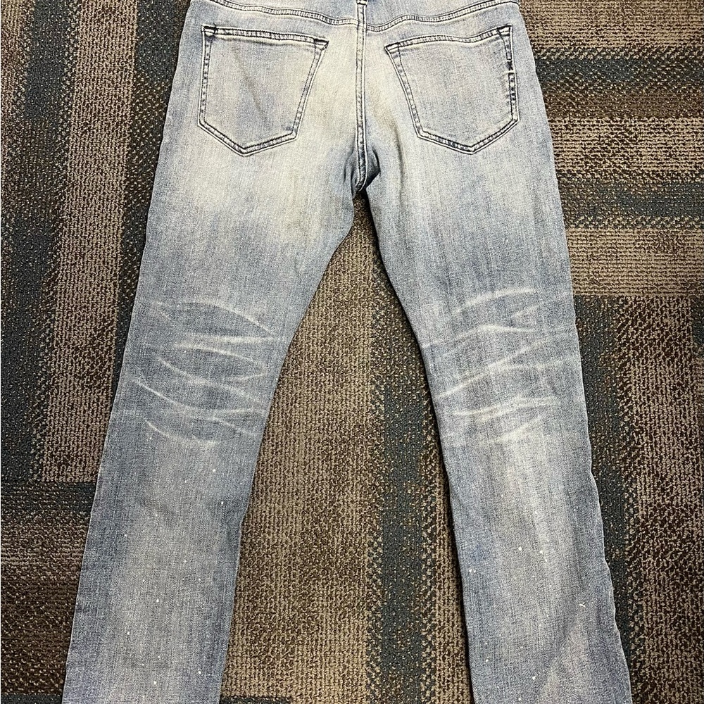 Express Slim Jeans with Distressed Detailing 30 - Picture 2 of 8